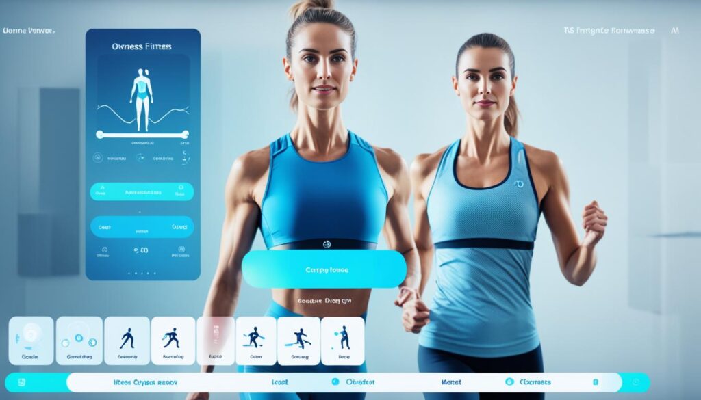 AI-guided fitness program interface