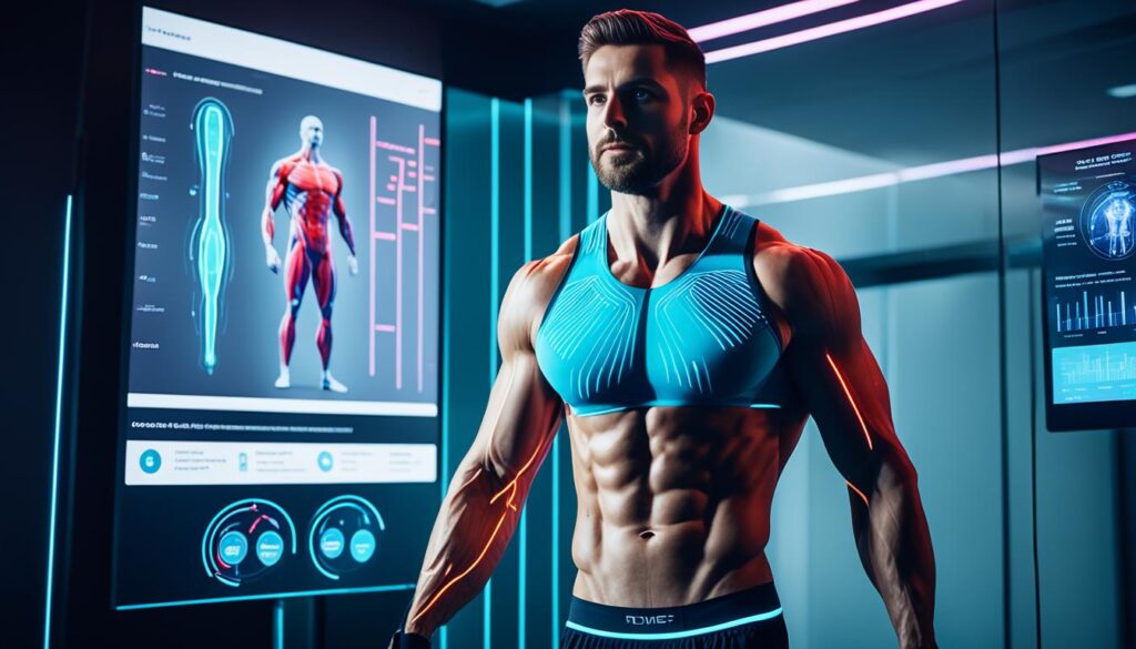 How does AI assist in body composition analysis for fitness