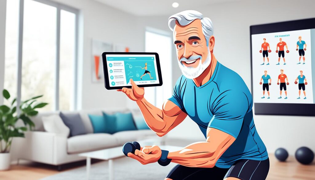 middle-age exercise routines with AI