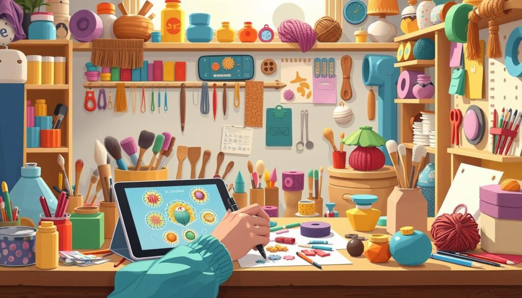 AI inspiration for crafting and creative handmade projects