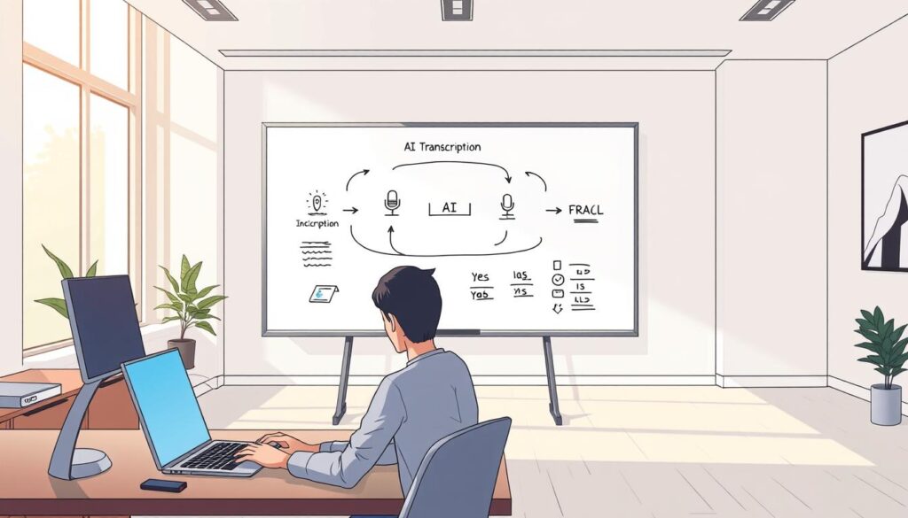 AI transcription process