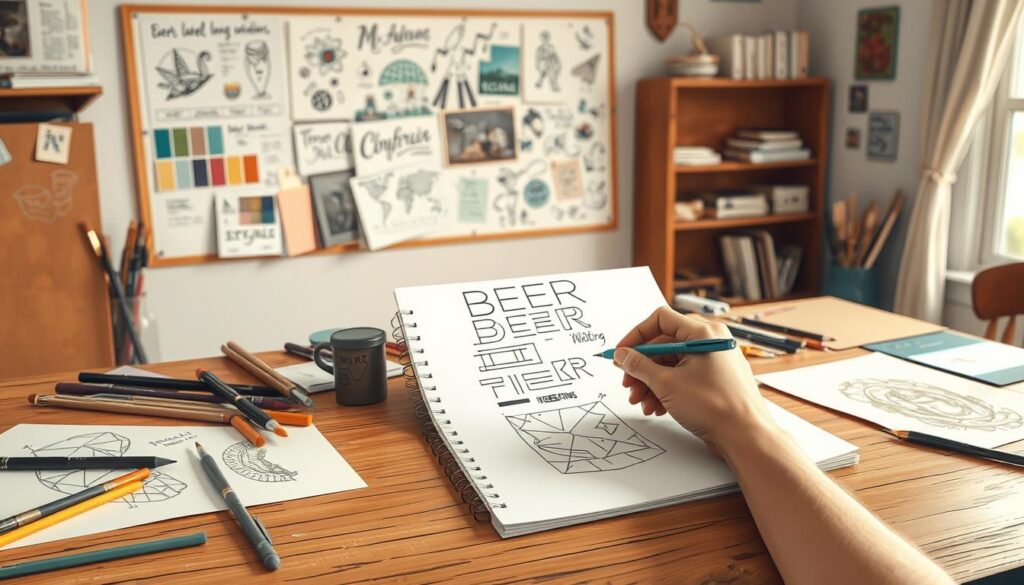 beer label design process