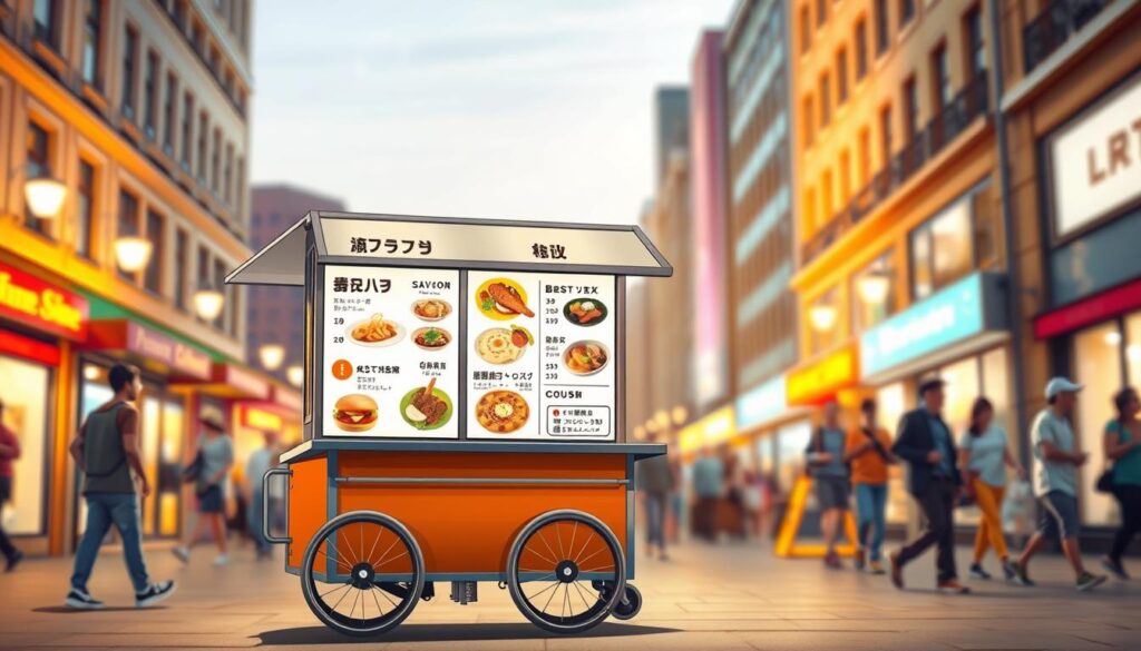 AI-Optimized Street Food Cart:  Price and Menu for Maximum Foot-Traffic