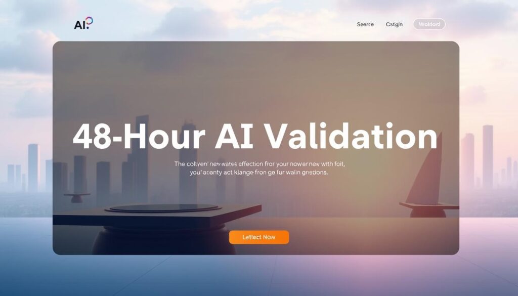 AI-generated landing page