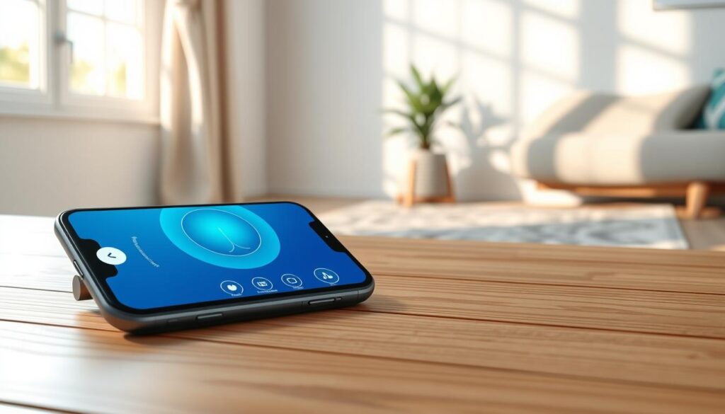 AI breathwork app interface