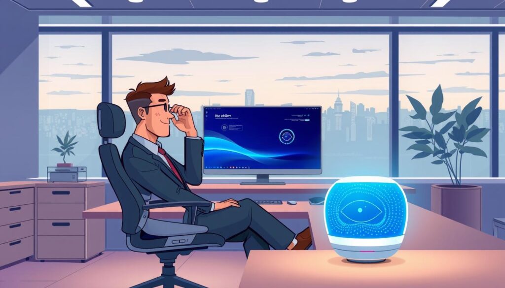 AI eye strain relief