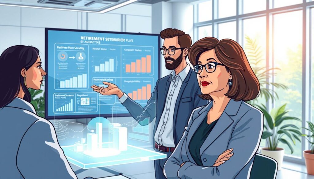 AI retirement simulations