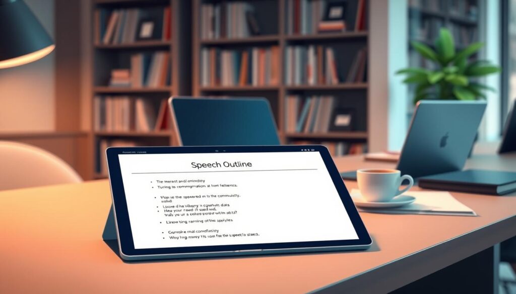 AI speech outline