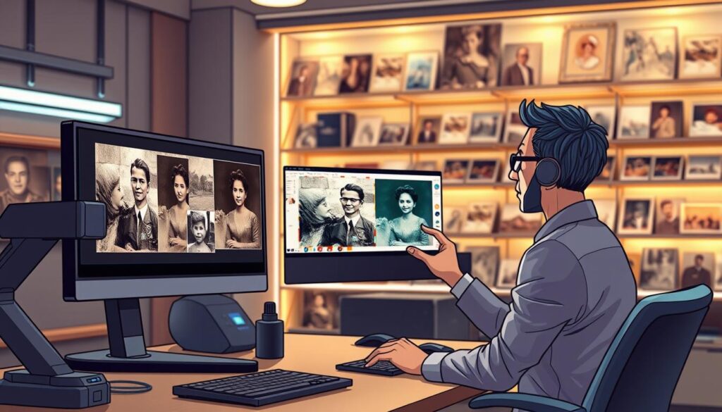 AI photo restoration technology