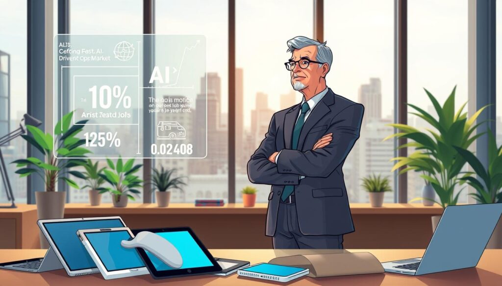 The Midlife Edge in an AI Job Market