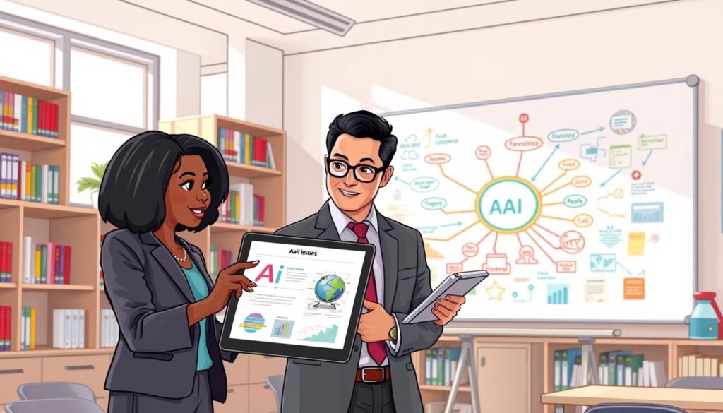AI lesson planning and AI learning outcomes